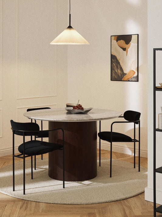Abbvera Round Marble Dining Table, Ø 120 cm