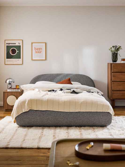 Albera Bouclé Upholstered Bed