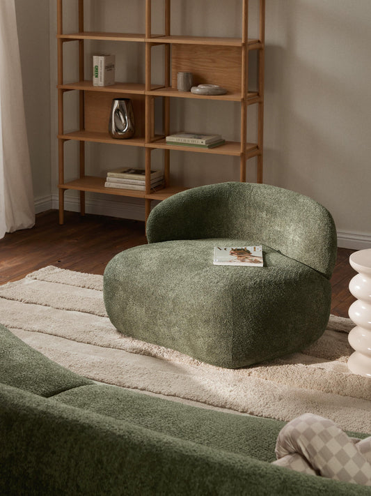 Albera Teddy Bouclé Lounge Chair