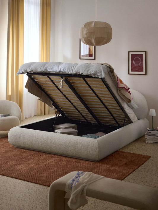 Albera Upholstered Teddy Bed with Storage