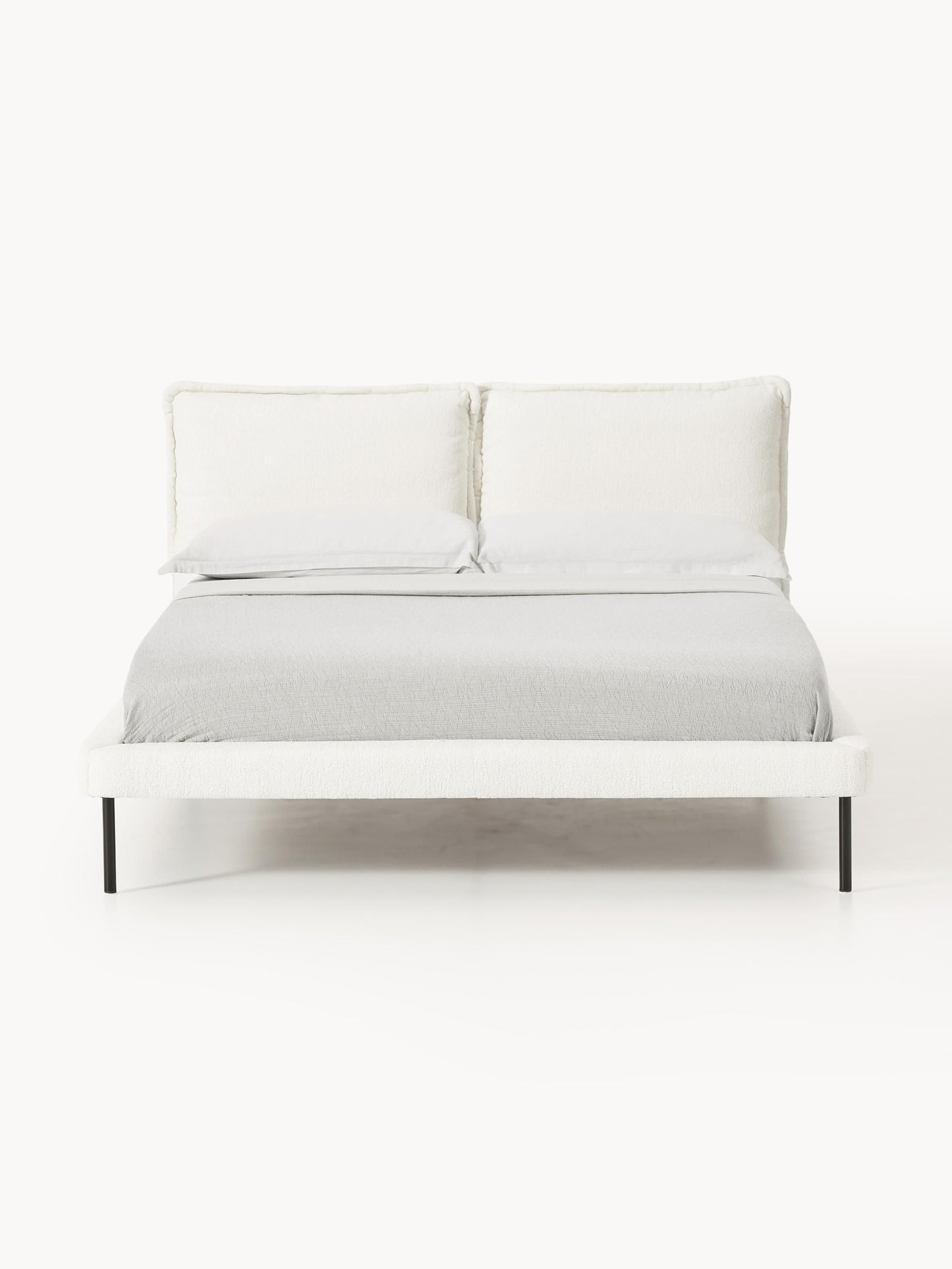 Amelva Upholstered Teddy Bouclé Bed
