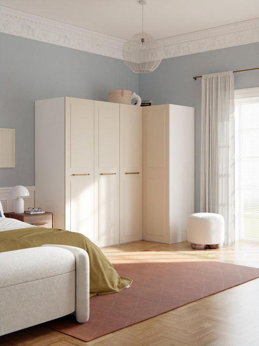 Charvella Modular Corner Wardrobe, 215 cm Wide, in Various Sizes