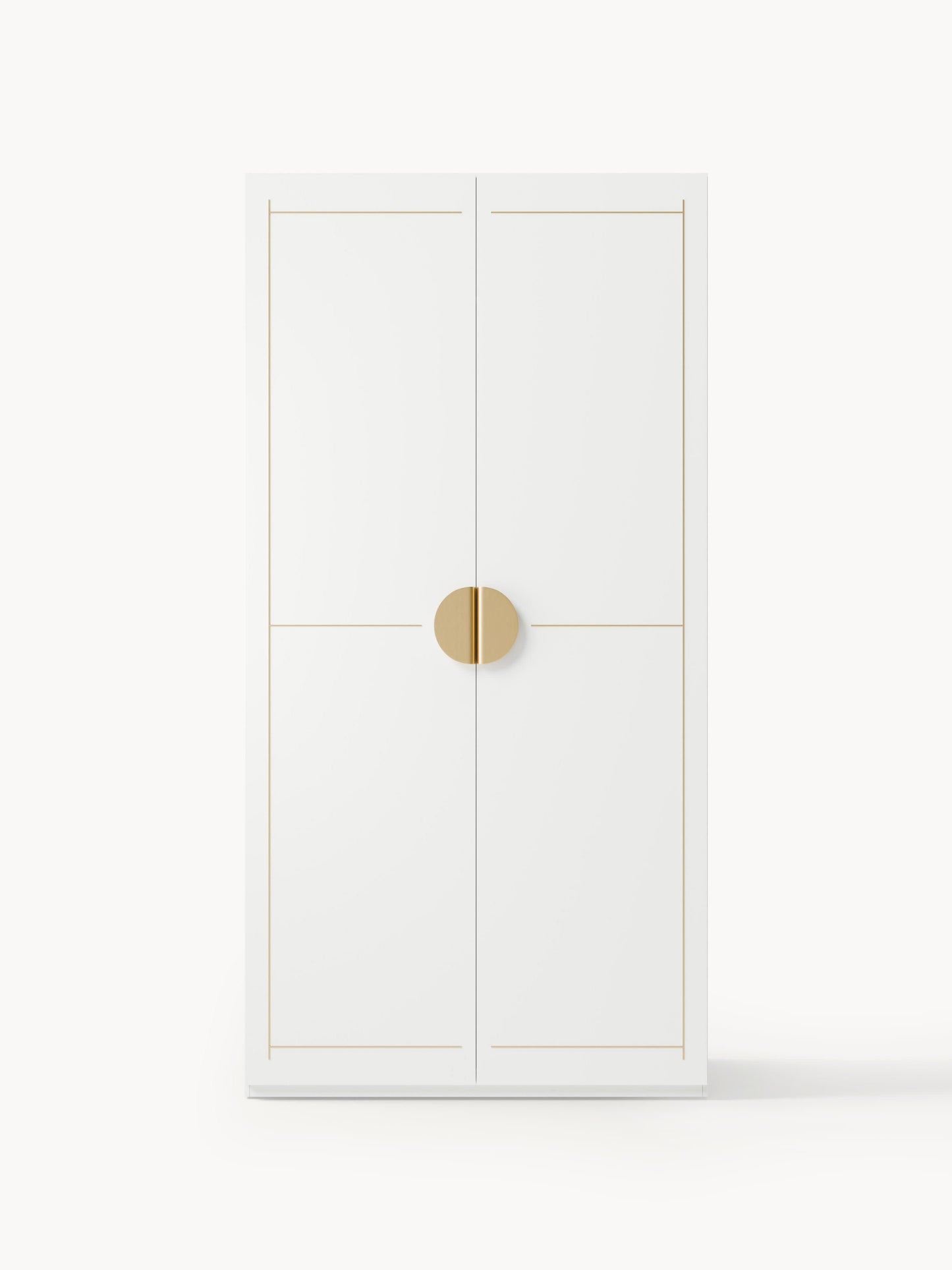 Denvira Modular Hinged-Door Wardrobe, 100 cm Wide, in Various Sizes