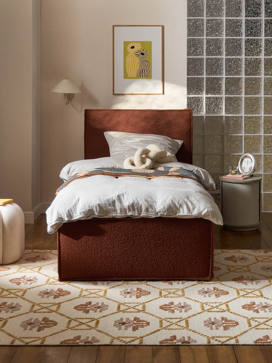 Drevio Bouclé Single Bed