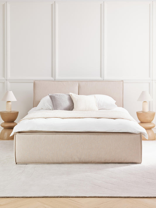 Drevio Upholstered Bed with Storage