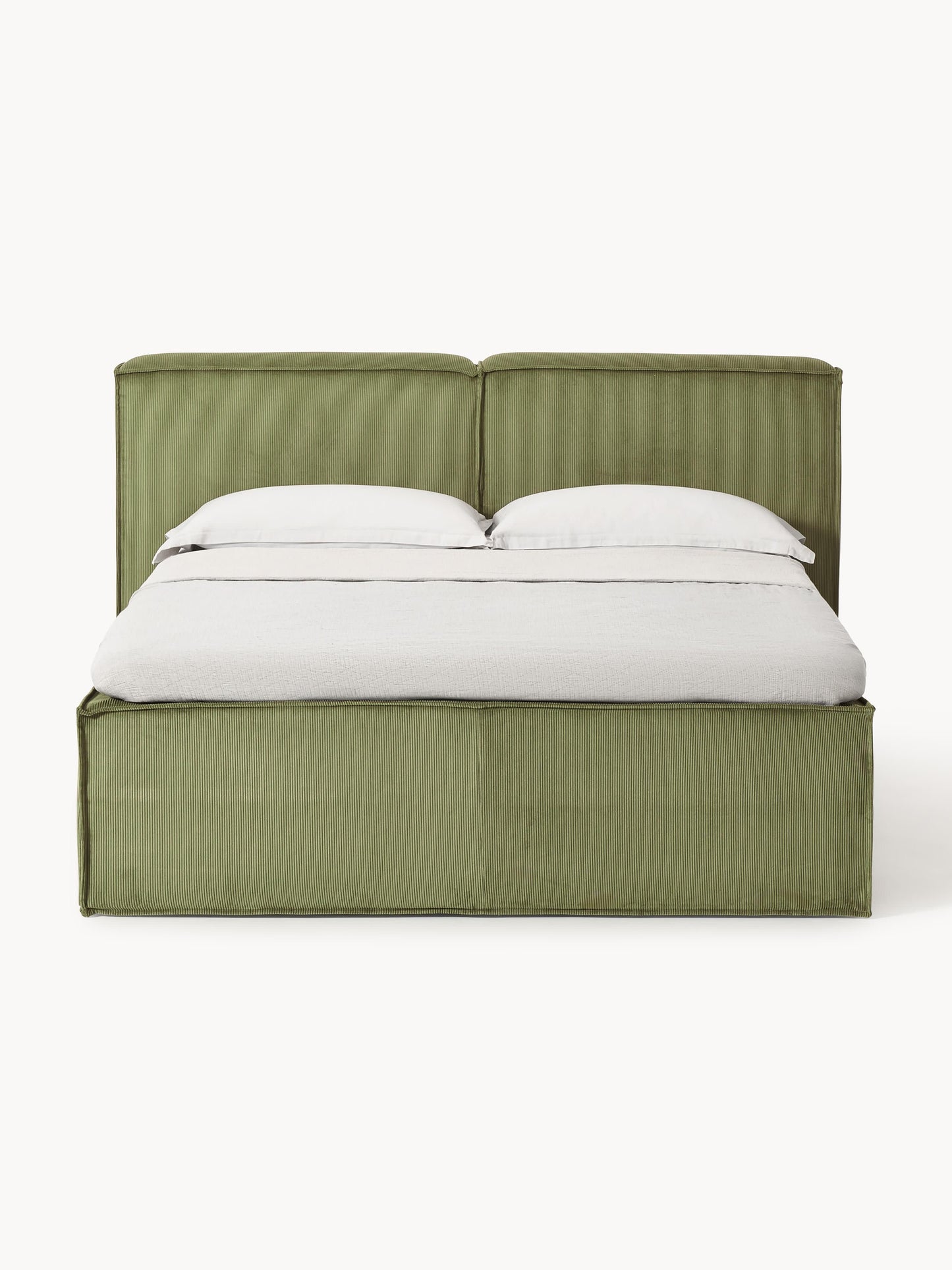 Lennvik Corduroy Box Spring Bed