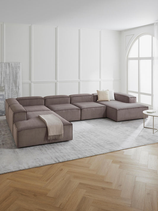 Lennvik Corduroy Corner Ottoman Module