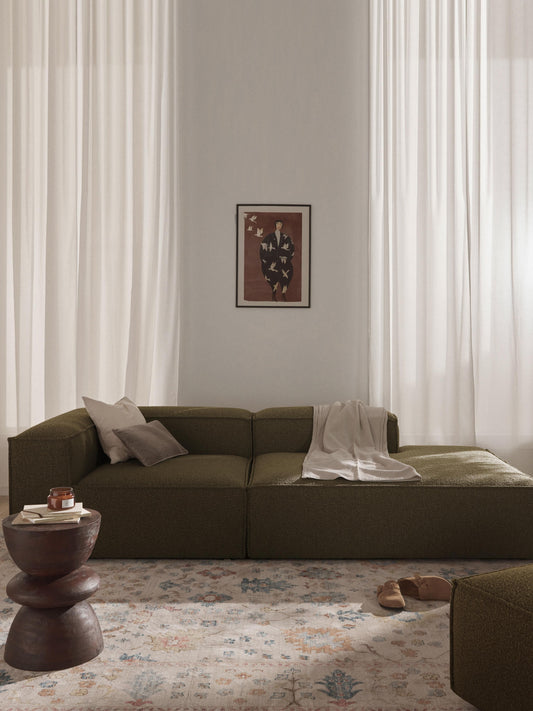Lennvik Modular Bouclé Ottoman