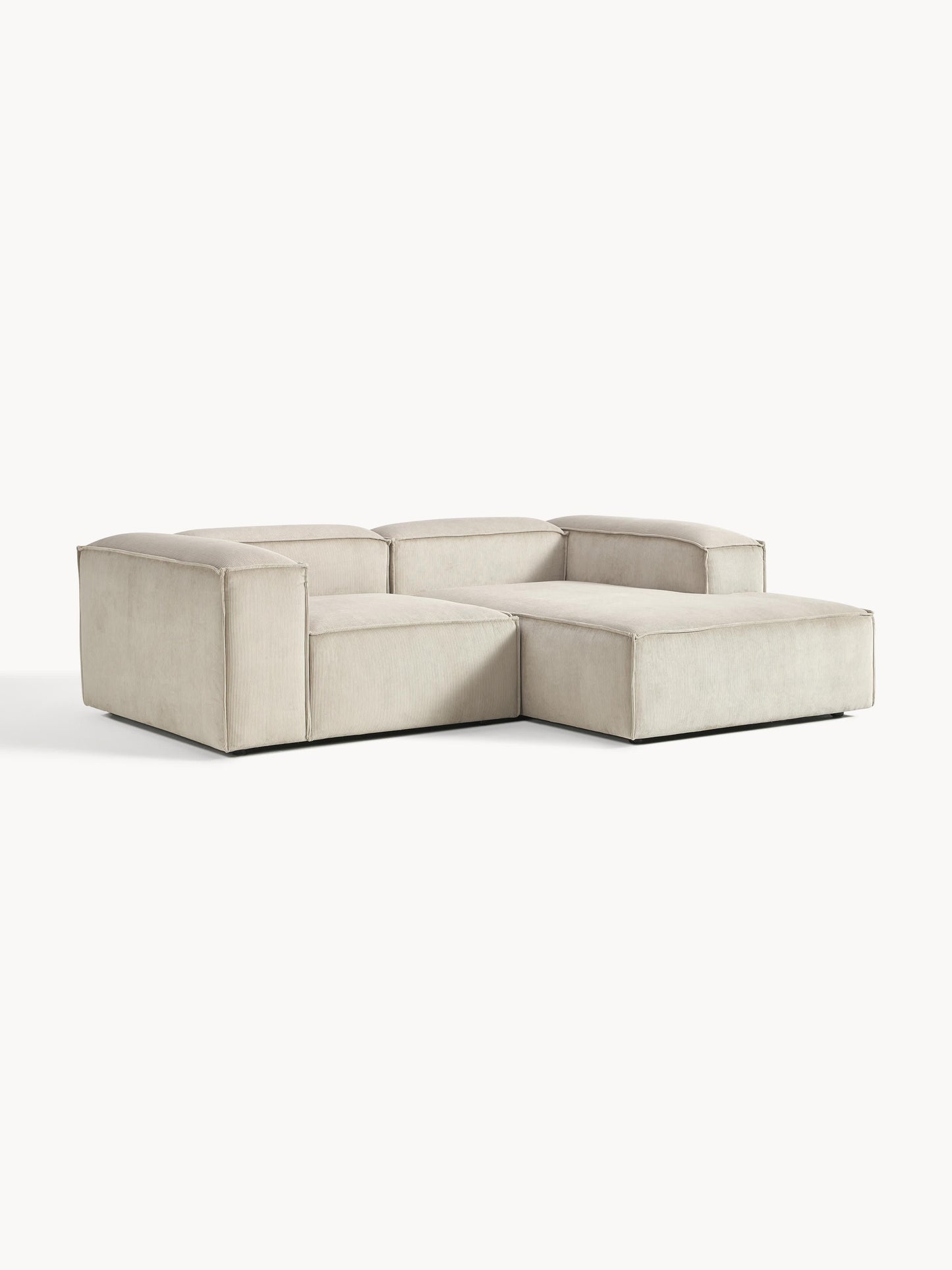 Lennvik Modular Corduroy Corner Sofa (2-Seater)