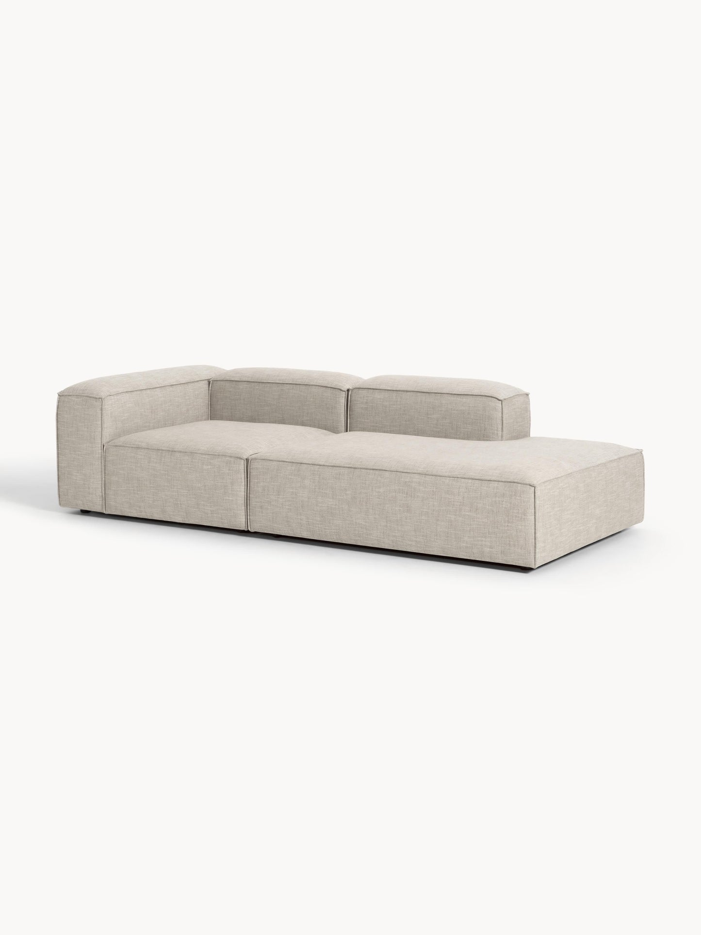 Lennvik Modular Linen Blend Ottoman