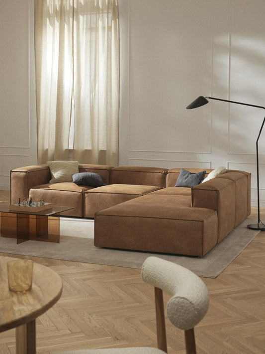 Lennvik Ottoman Module in Leather