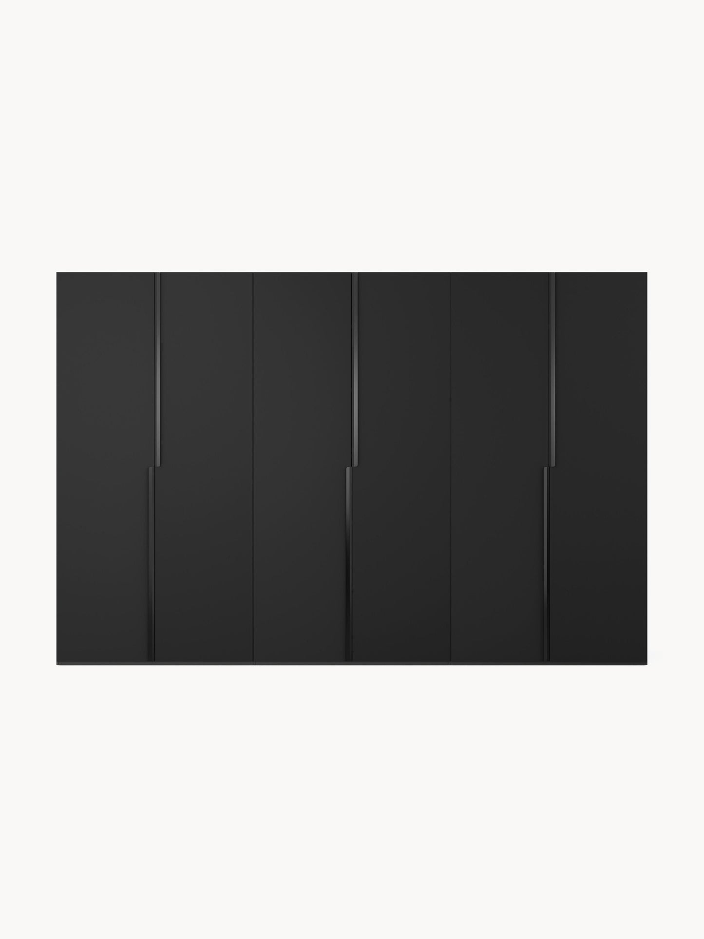 Lenvaro Modular Hinged-Door Wardrobe, 300 cm Wide, in Various Sizes