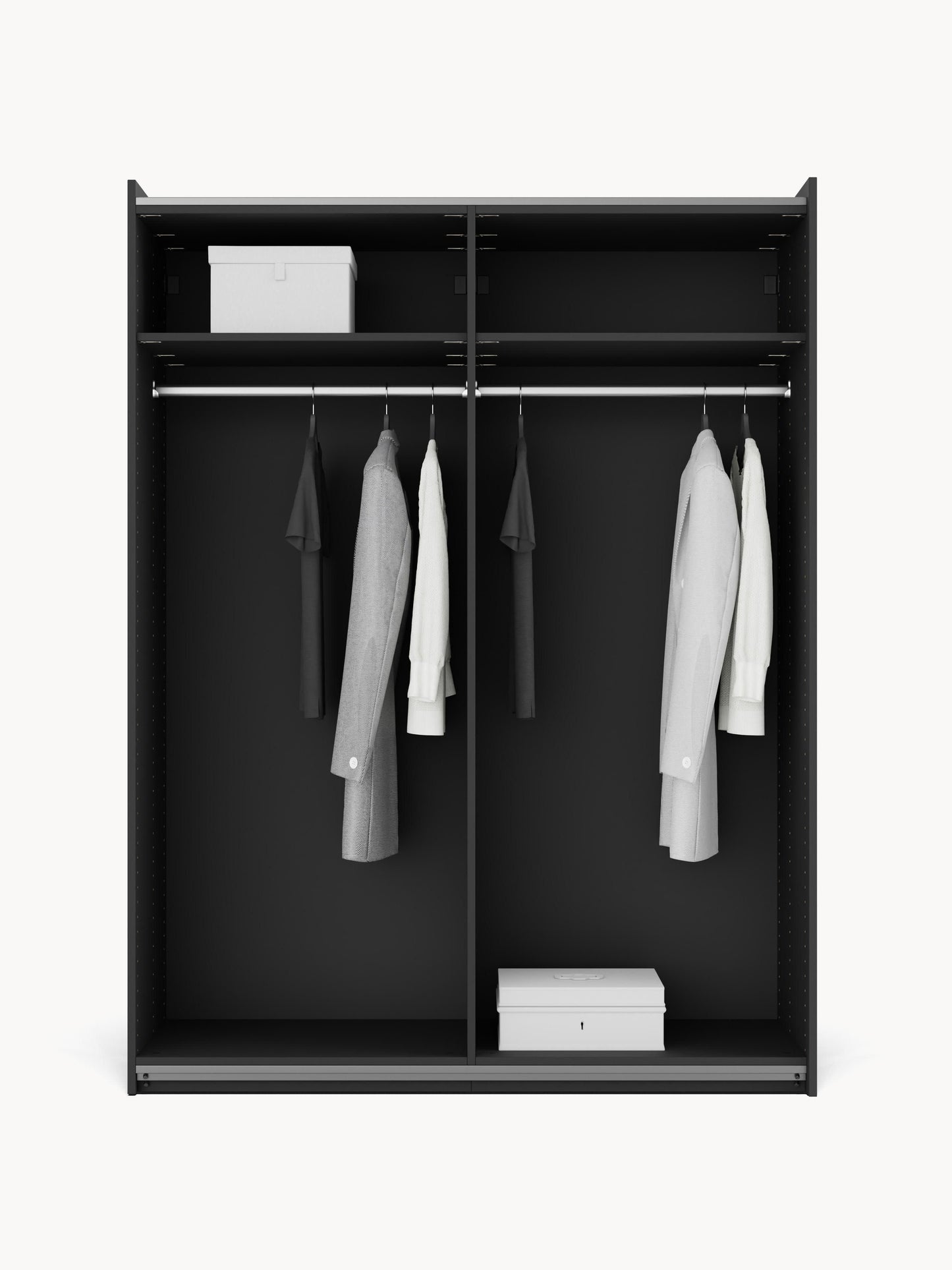 Lenvaro Modular Sliding-Door Wardrobe, 150 cm Wide, in Various Sizes