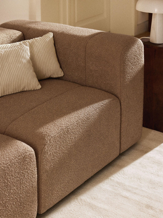 Lenvira Corner Module in Bouclé