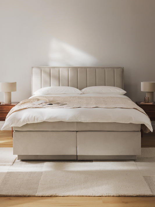 Livena Box Spring Bed with Storage
