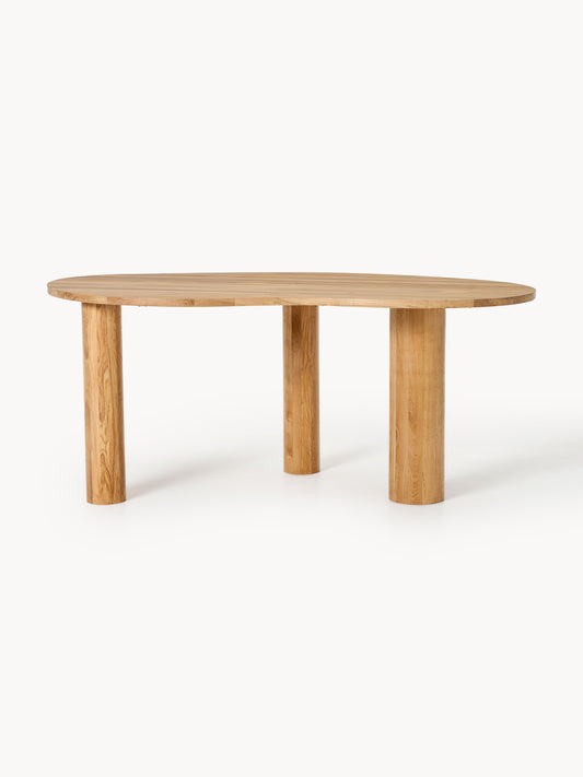 Narvano Oak Dining Table with Organic Shape, in Various Sizes