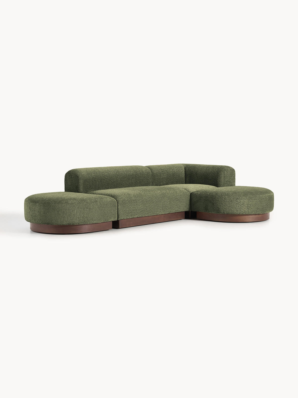 Natvira Modular Teddy Bouclé Corner Sofa