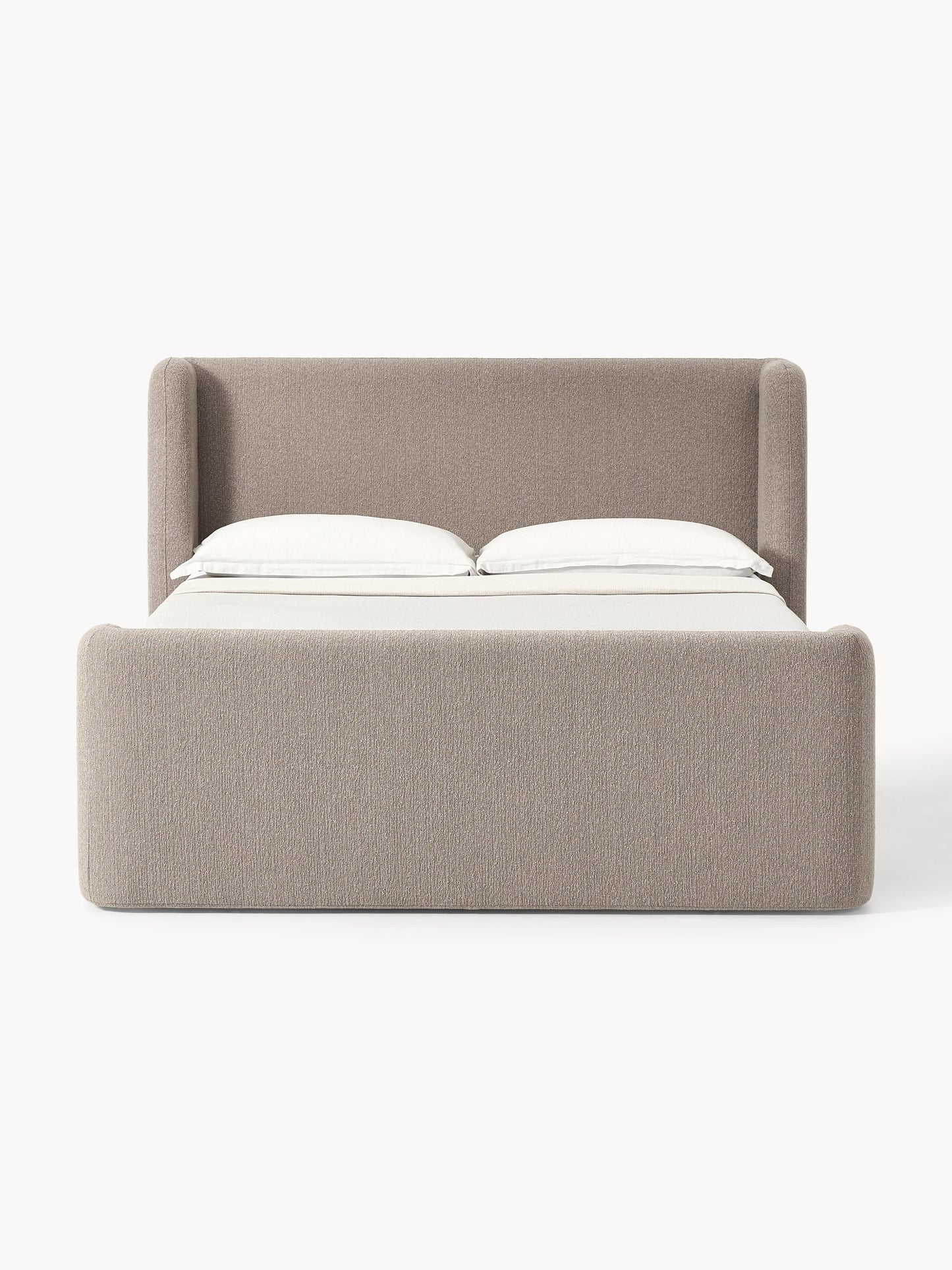 Perlova Bouclé Box Spring Bed