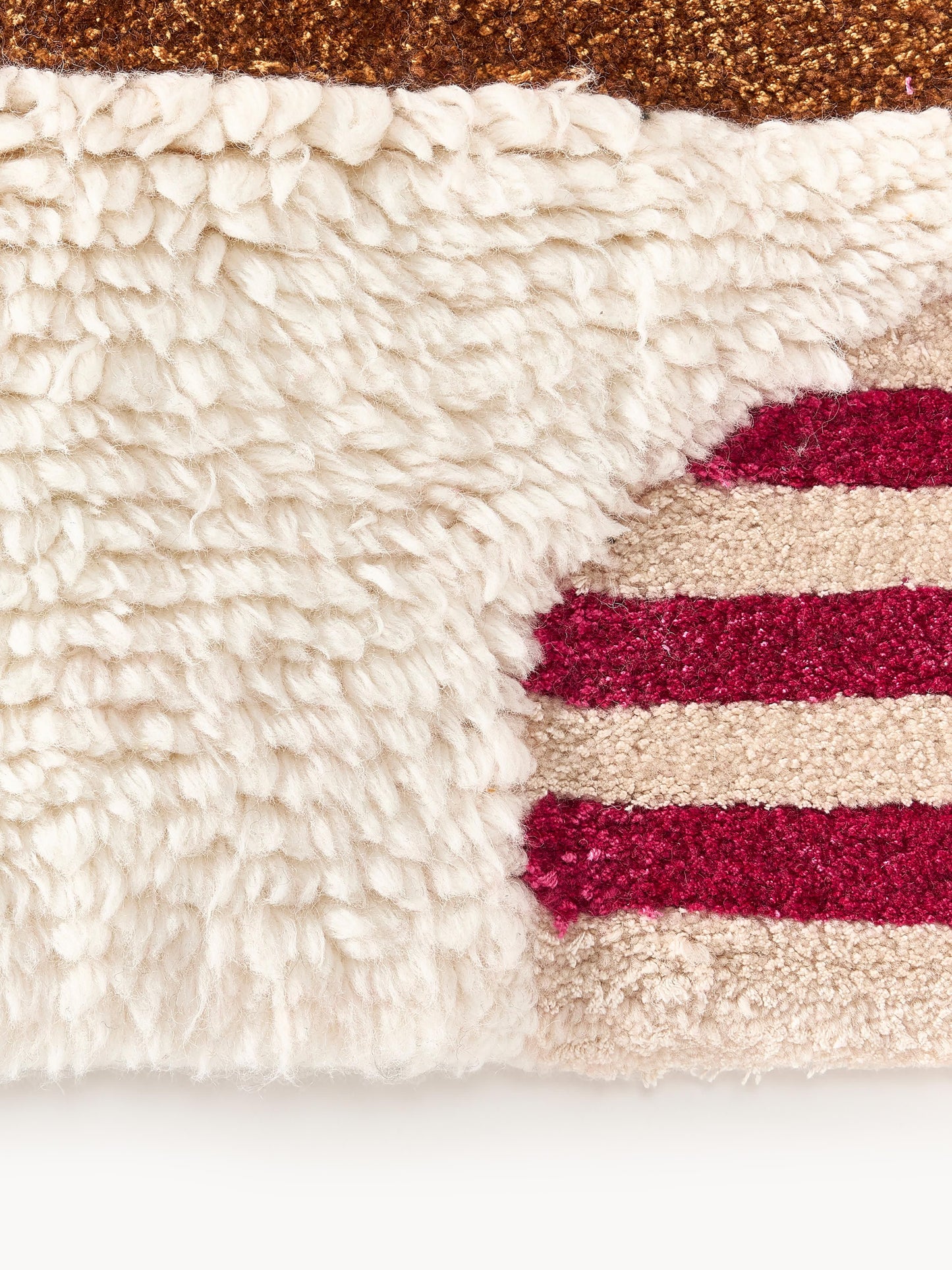 Rosvano Hand-Tufted Wool Rug with High-Low Texture