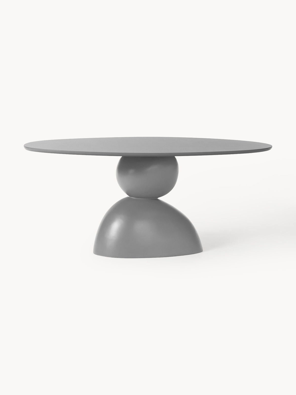 Sahvero Oval Dining Table with Organic Design, 180 x 90 cm
