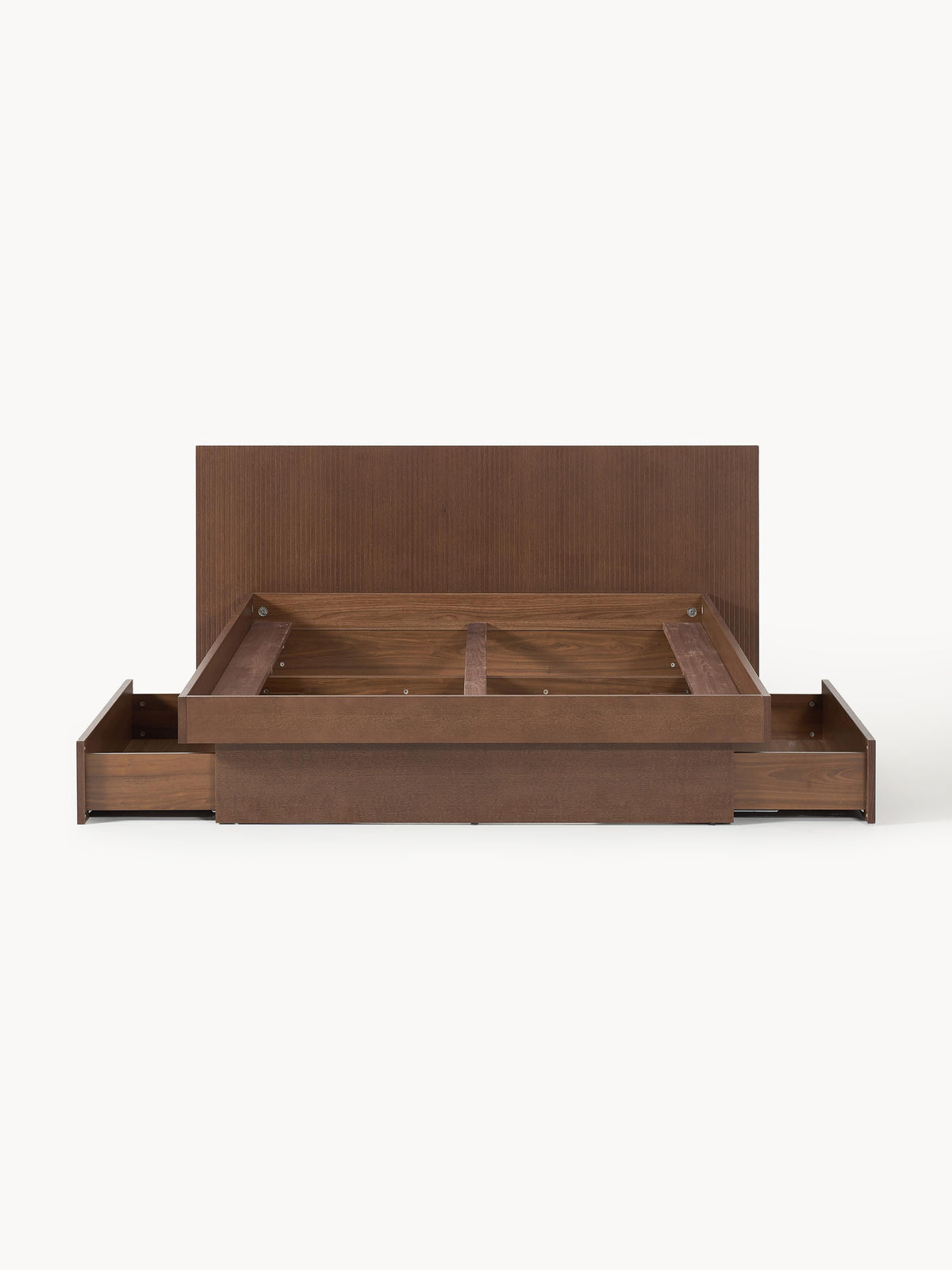 Satvino Wooden Bed with Drawers and Headboard