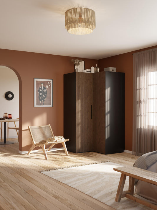 Simvera Modular Corner Wardrobe, 115 cm Wide
