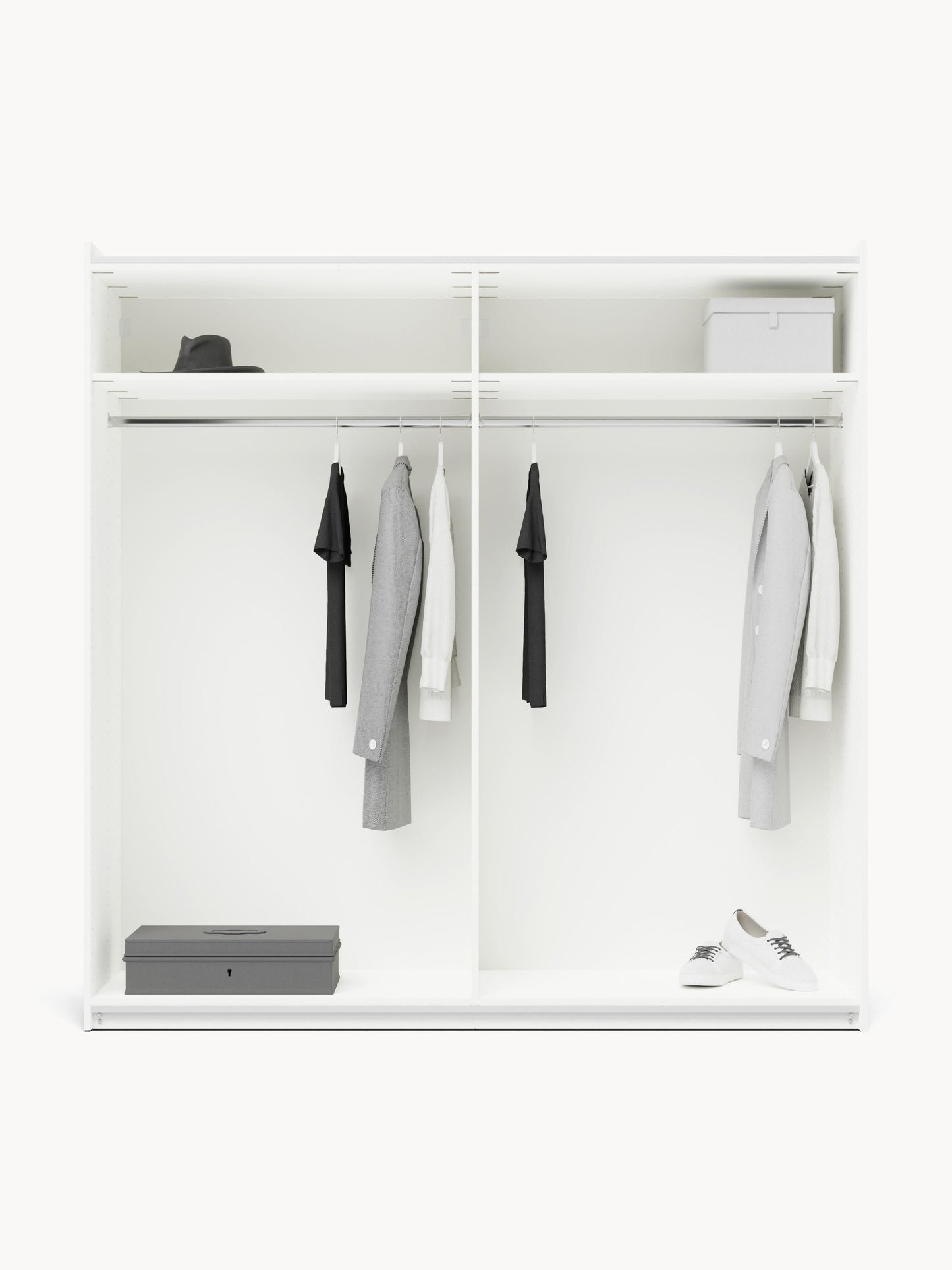Simvera Sliding-Door Modular Wardrobe, 200 cm Wide, in Various Sizes