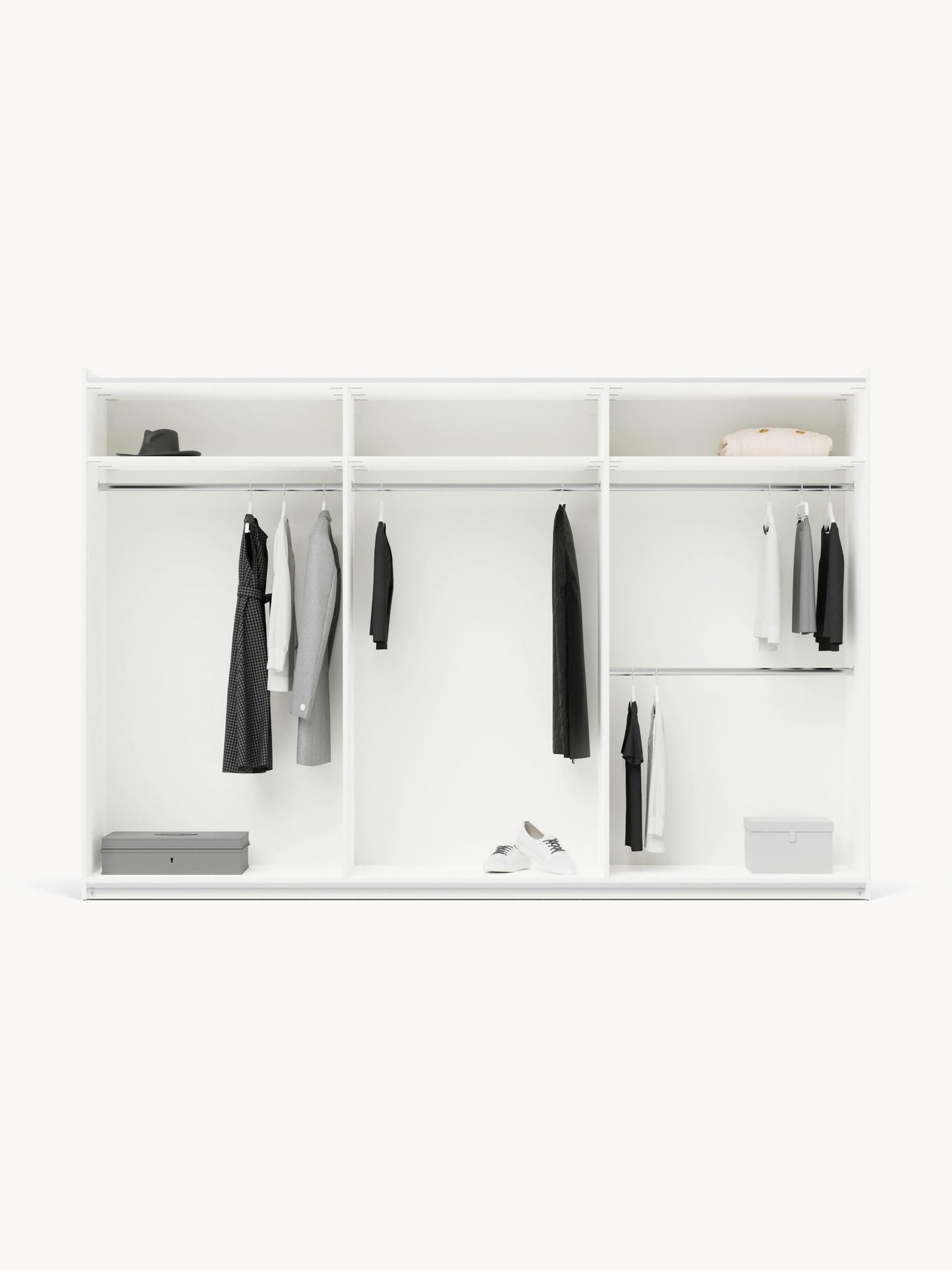 Simvera Sliding-Door Modular Wardrobe, 300 cm Wide, in Various Sizes