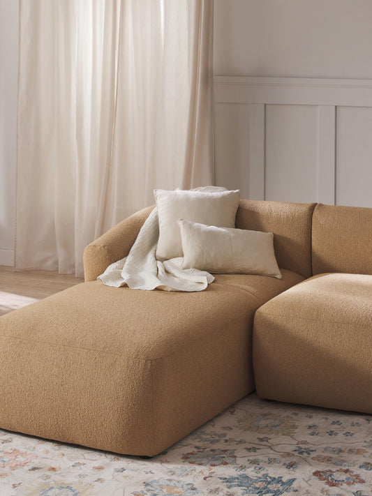 Sofrena Chaise Corner Module in Bouclé