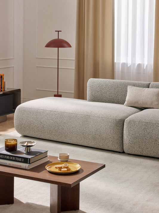 Sofrena Chaise Module in Bouclé