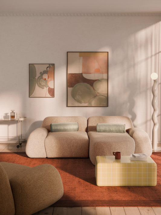 Wolvara Bouclé Modular Corner Sofa (3-Seater)