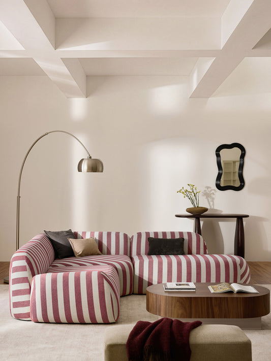 Wolvara Chaise Module, Striped