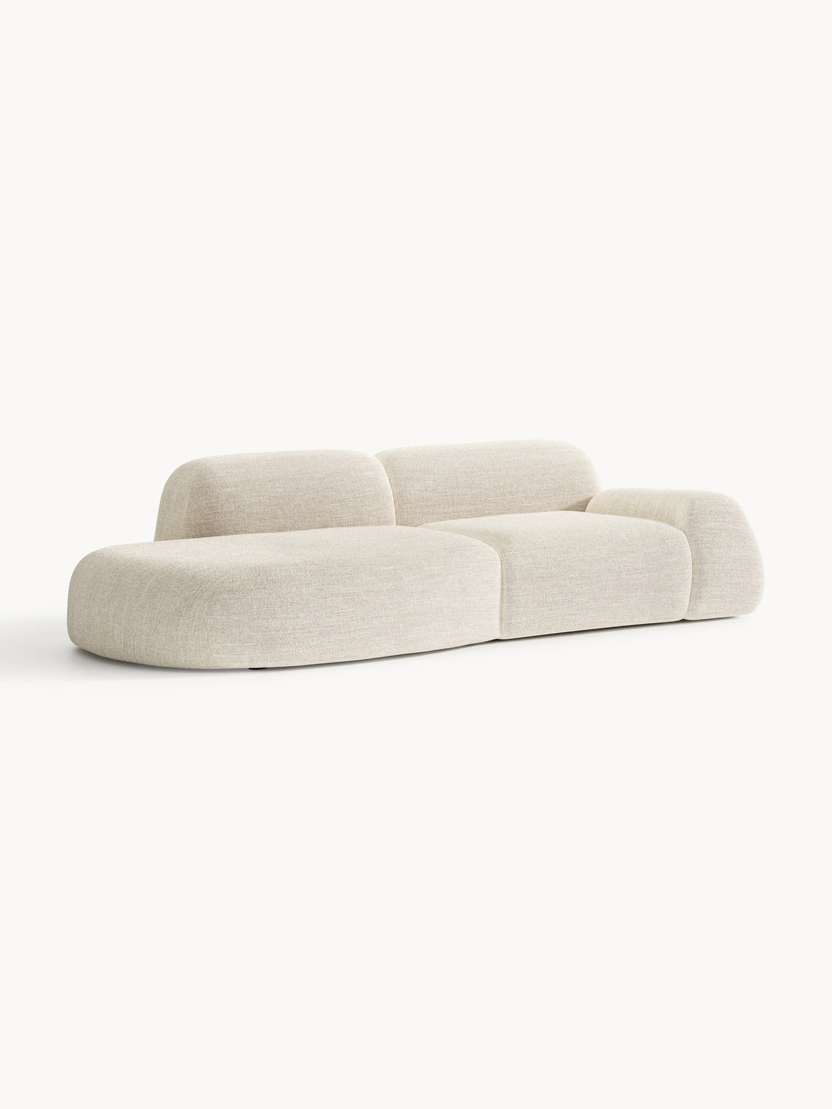 Wolvara Modular Chaise in Bouclé (3-Seater)