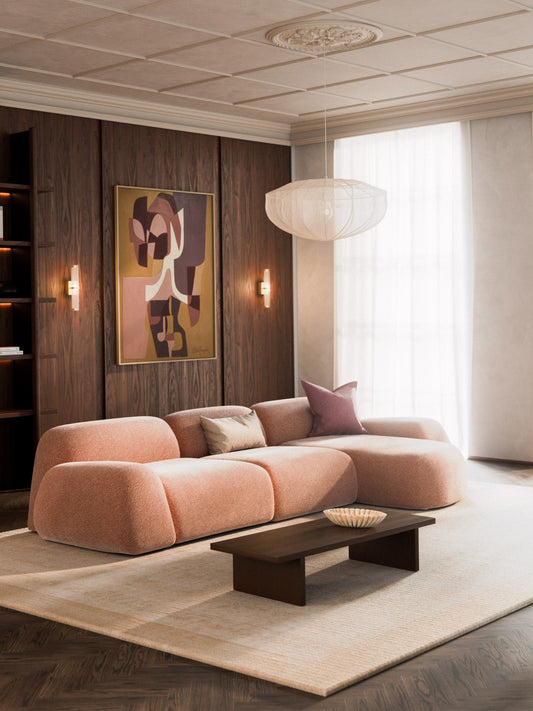 Wolvara Modular Teddy Corner Sofa, 4-Seater