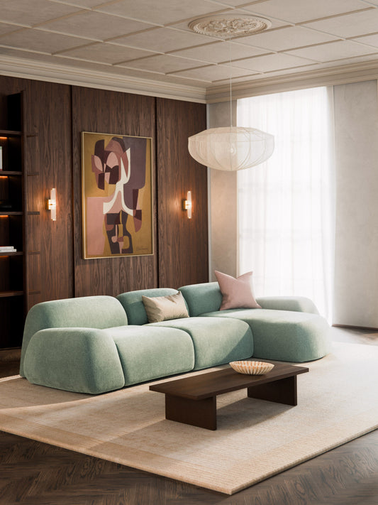 Wolvara Modular Teddy Corner Sofa, 4-Seater