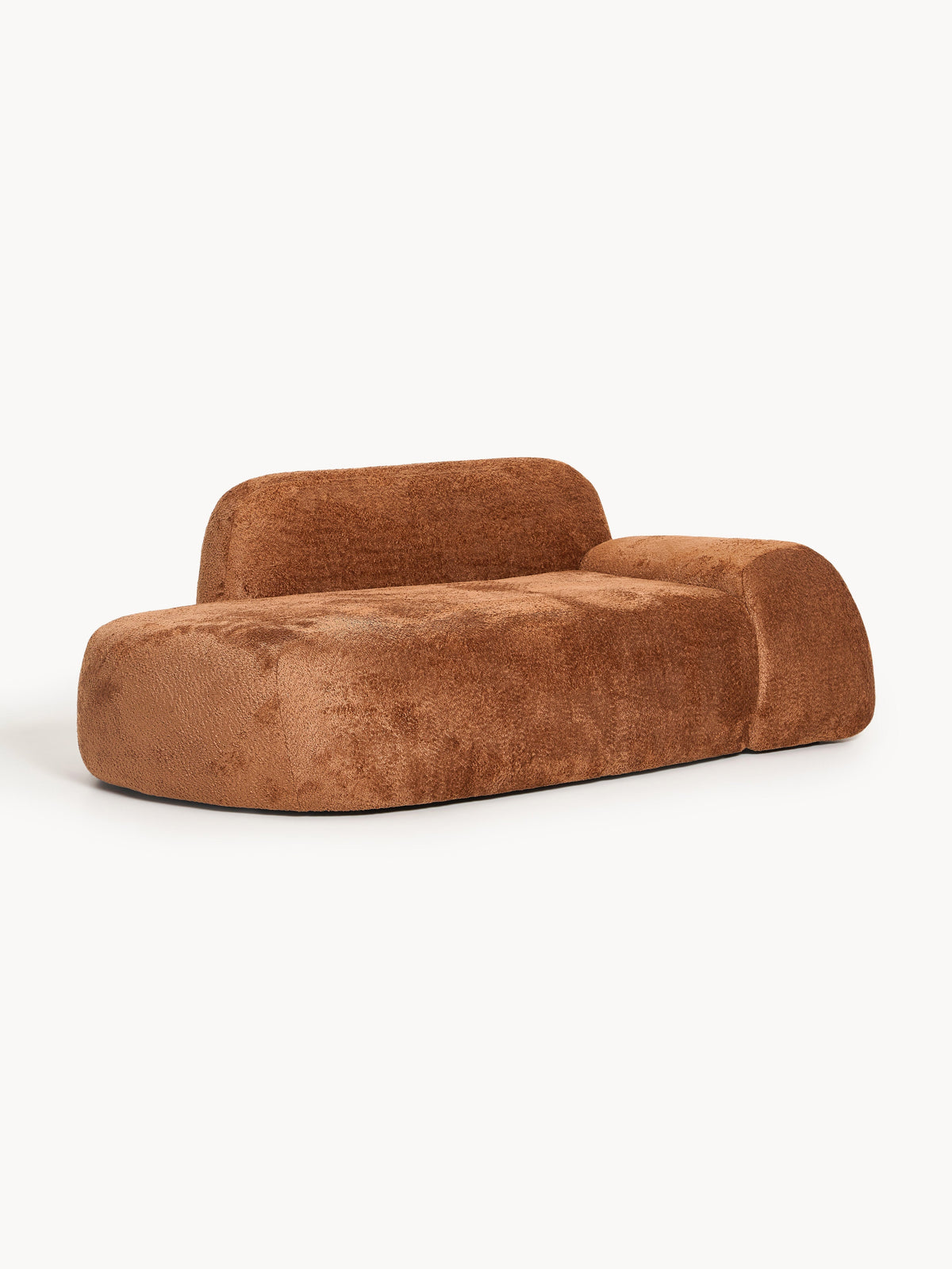 Wolvara Teddy Bouclé Sofa with Chaise Longue (2-Seater)