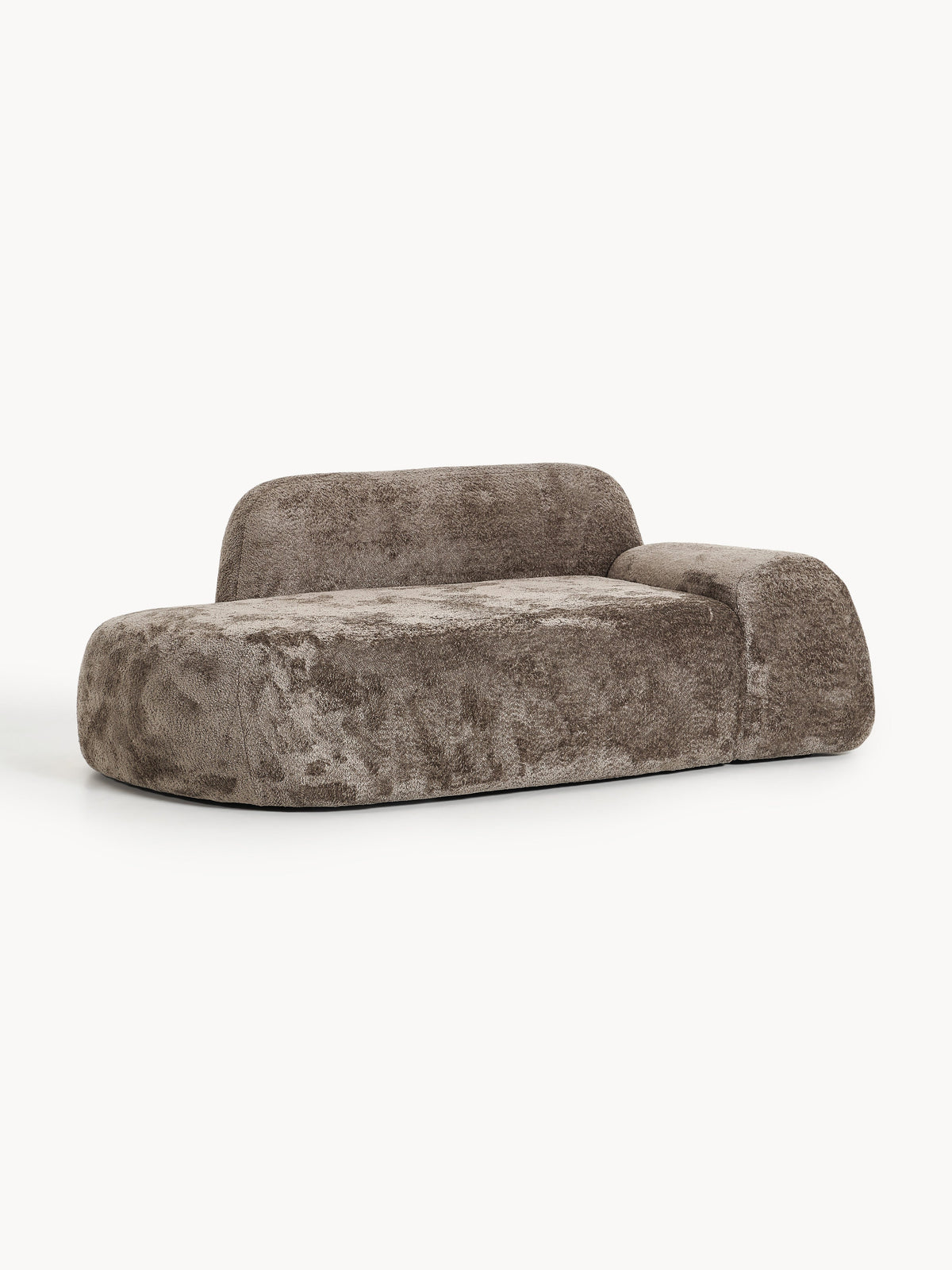 Wolvara Teddy Bouclé Sofa with Chaise Longue (2-Seater)