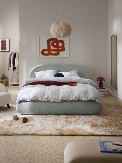 Albera Bouclé Upholstered Bed