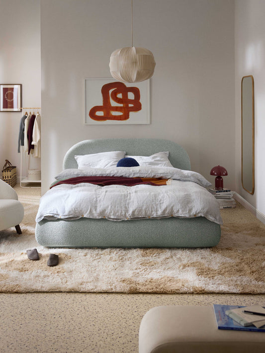 Albera Bouclé Upholstered Bed