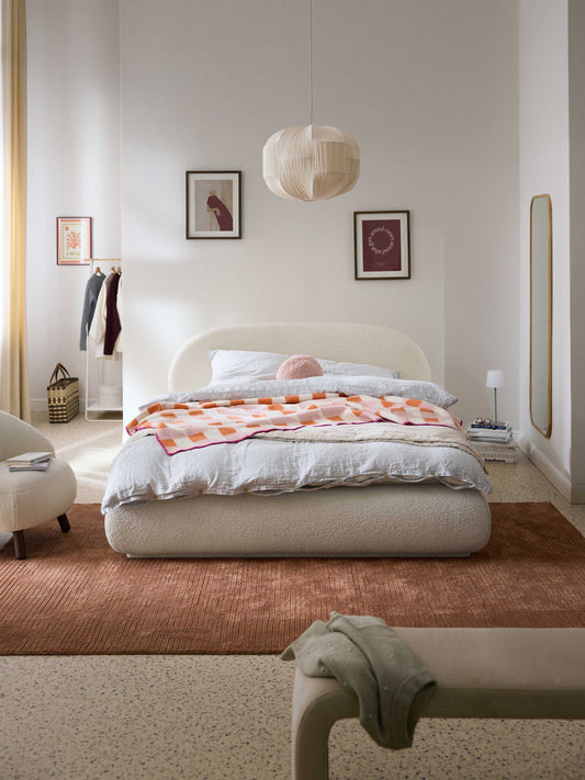 Albera Bouclé Upholstered Bed