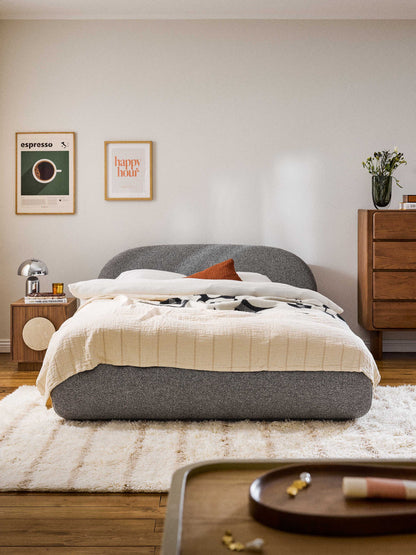 Albera Bouclé Upholstered Bed