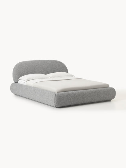 Albera Bouclé Upholstered Bed with Storage