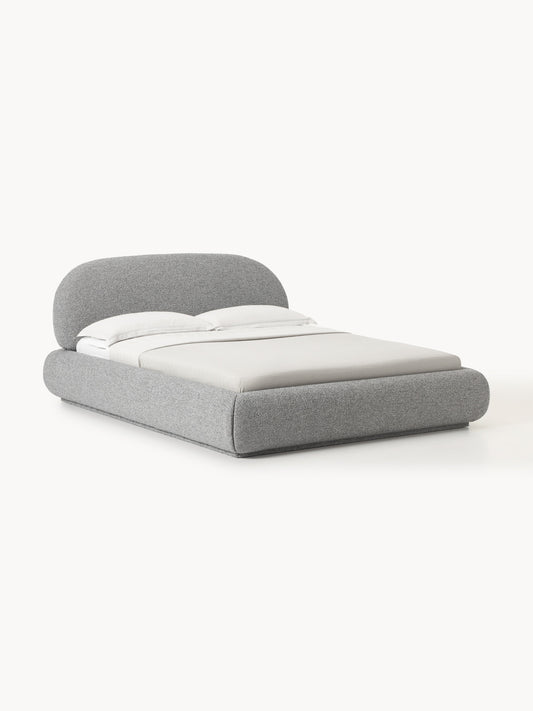 Albera Bouclé Upholstered Bed with Storage