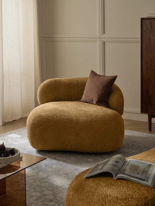 Albera Teddy Bouclé Lounge Chair