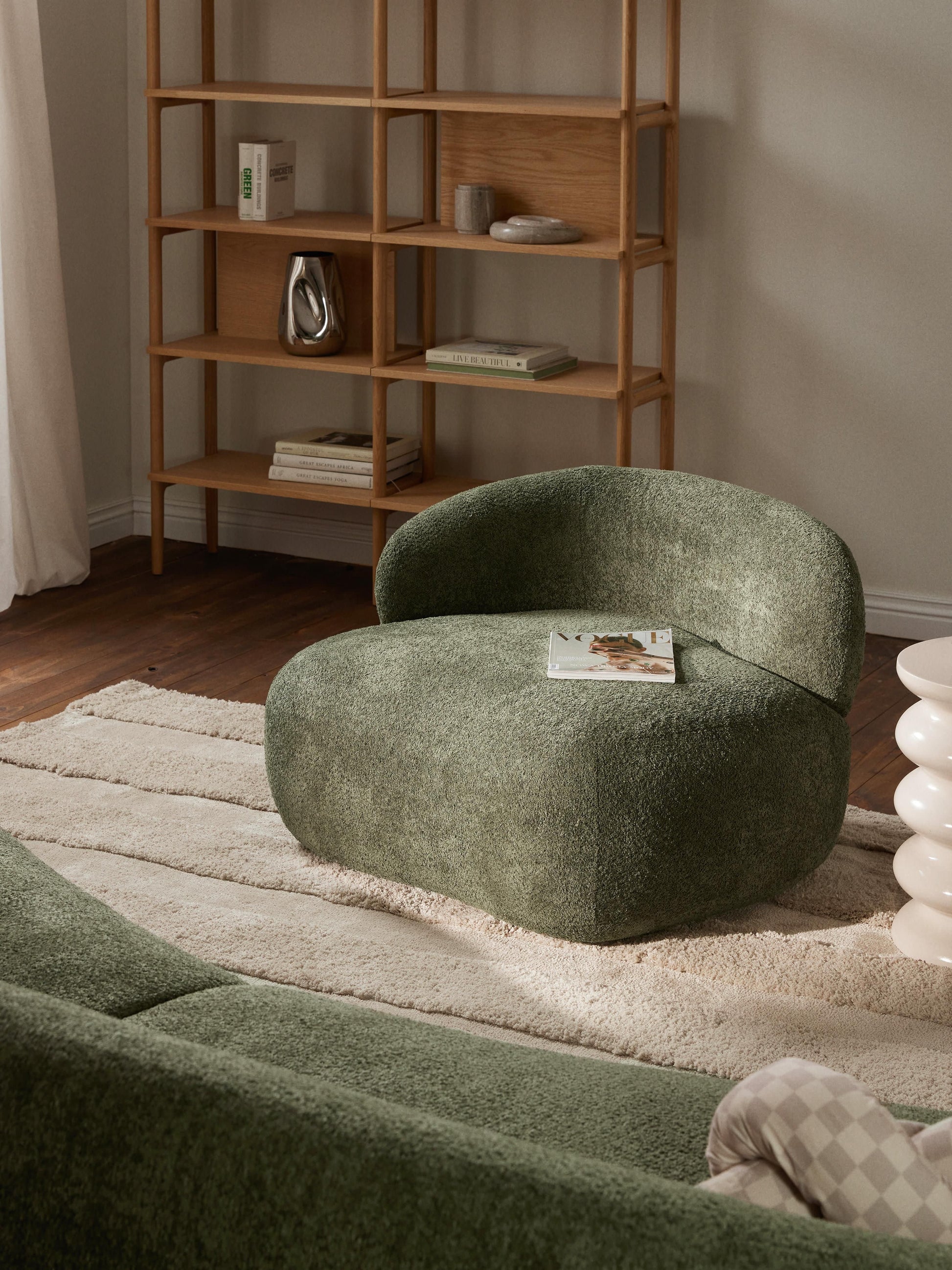 Albera Teddy Bouclé Lounge Chair