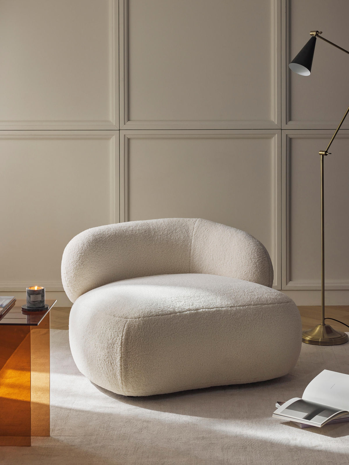 Albera Teddy Fur Lounge Chair