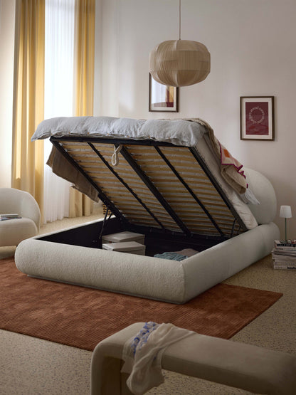 Albera Upholstered Teddy Bed with Storage