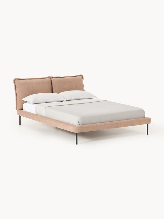 Amelva Upholstered Teddy Bouclé Bed