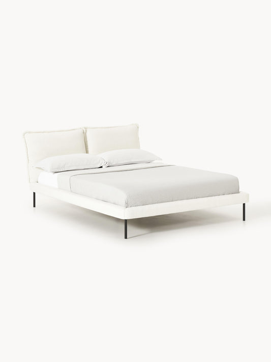 Amelva Upholstered Teddy Bouclé Bed