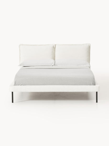 Amelva Upholstered Teddy Bouclé Bed
